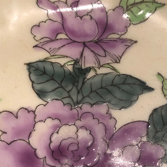 Vintage Porcelain Floral Demitasse Tea Cup Saucer Hand Painted Peony Hong Kong - Picture 13 of 14